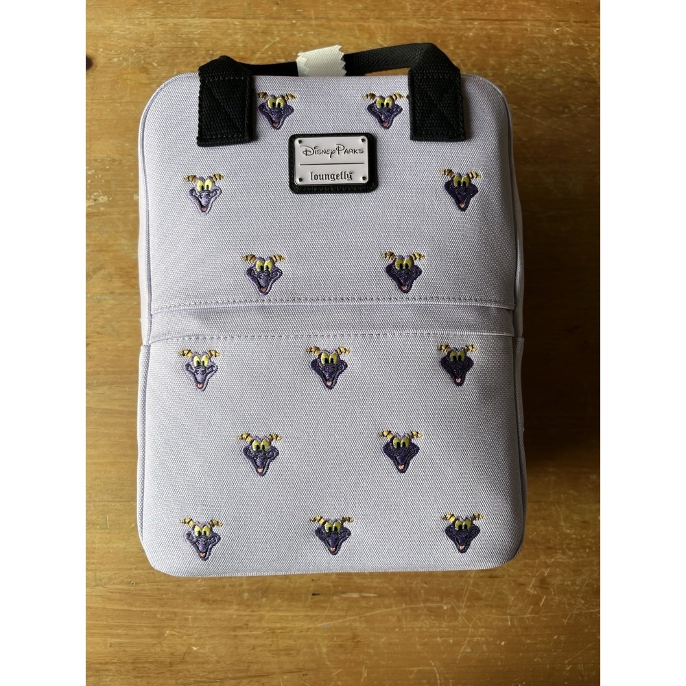 2025 Disney Parks Epcot Figment Purple Canvas Loungefly Backpack NEW